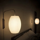 Axyaa Silk LED Wall Lamp Minimalist E27 Saucer Light for Bedroom & Living Room