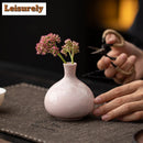 Axyaa Crystal Glaze Water Drop Vase Vintage Hydroponics Plant Pot Flowerpot