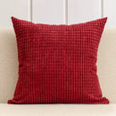 Axyaa Soft Corduroy Corn Grain Throw Pillow Cover for Home Decor - 40/45/50cm