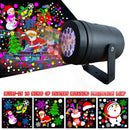 Axyaa LED Snow Projection Light, 360° Rotating Night Light for Christmas Decoration