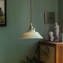 Axyaa Green Ceramic Pendant Light LED Vintage Hanglamp LED Bulb Included