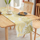 Axyaa Elegant Leaf Table Runner for Home Dining and Coffee Table Decor