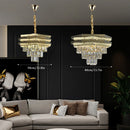 Axyaa Modern Crystal Chandelier Ceiling Light for Living Room Home Decor