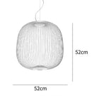 Axyaa Nordic Minimalist Birdcage Pendant Light Decoration Iron Cage Creative Lighting