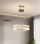 Axyaa Modern Crystal Chandelier LED Ceiling Lamp for Living Room Indoor Lighting