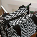 Axyaa Wave Pattern Lunch Bag: Stylish & Spacious Tote for Work, Picnics, & Shopping