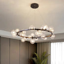 Axyaa Elegant Crystal Chandelier Dining Room Ceiling Pendant Lights