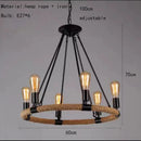 Axyaa Rope LED Pendant Chandelier: Stylish Lighting Fixture for Restaurants, Shops, and Hotels