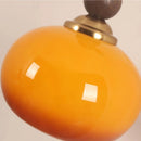 Axyaa Walnut Wood LED Wall Lamp with Pull Chain Switch