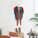 Axyaa Angel Macrame Wall Hanging Shelf - Boho Wood Decor for Bedroom & Living Room