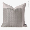 Axyaa Light Grey Splice Pillow Cushion for Home & Hospitality