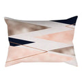 Axyaa Pink Geometric Stripes Pillow Cover for Home Decor and Living Room