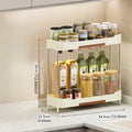 Axyaa Kitchen Storage Shelf for Seasoning Bottles: Narrow Wide Multi-Layer Organizer