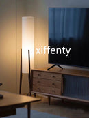 Nordic Chinese Style Wood Floor Lamp by Axya - Modern Living Room Standing Light