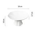 Axyaa Ceramic High-foot Main Dish Plate for Hotel Restaurant Kitchen