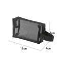 Axyaa Clear Black Cosmetic Bag Organizer for Travel Toiletries & Makeup Storage