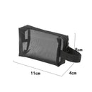 Axyaa Clear Black Cosmetic Bag Organizer for Travel Toiletries & Makeup Storage