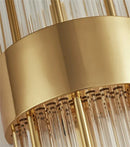 Axyaa Black Gold Crystal Wall Sconce Light for Home Decor