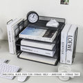 4-Tier Paper Tray Storage Box with File Holder for Desk Organization by Axyaa