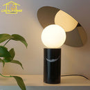 Axyaa Marble Base LED Table Lamp Modern Art Decor for Bedroom Living Room