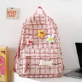 Axyaa Corduroy College Backpack: Trendy Fashion Shoulder Bag for Women, Teens