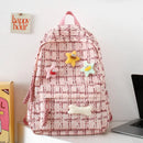Axyaa Corduroy College Backpack: Trendy Fashion Shoulder Bag for Women, Teens