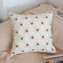 Axyaa Frangipani Pattern Cushions 45x45, Nordic Home Decor, Modern Style Pillowcases.