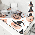 Axyaa Halloween Head Absorbent Drain Pad for Kitchen, Bathroom, and Tableware