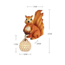 Axyaa Creative Squirrel Art LED Wall Light for Home Decor