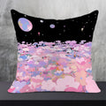 Axyaa Patterned Cushion Cover 45*45 for Sofa, Square Decor Pillowcases