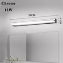 Axyaa Nordic Modern Silver Mirror Wall Lamps LED Sconce Lights for Bathroom & Bedroom