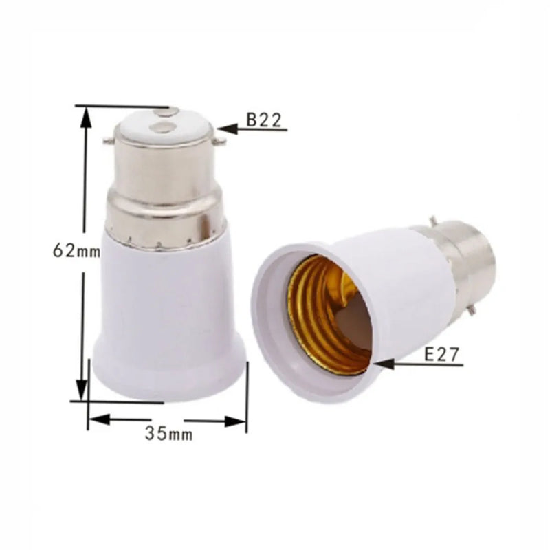 Axyaa B22 to E27/E14 to E27 Lamp Base Converter Socket Adapter