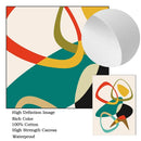 Axyaa Abstract Geometry Color Block Canvas Wall Art Print Living Room Decor