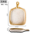 Axyaa Ceramic Square Dinner Plate Set - High Value Western Food Baking Handle