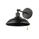 Axyaa Industrial Pot Lid Swing Arm Wall Lamp for Home and Hospitality Lighting