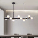 Axyaa Glass Ball LED Pendant Light Bean Chandelier for Kitchen Living Room