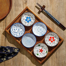 Axyaa Mini Ceramic Plates for BBQ, Sashimi, Sushi, Dipping Sauce, Snacks, Fruit, Desserts