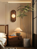 Natural Marble Wall Light Coffee Metal Sconce, 3000K Soft Warm Glow, Axyaa Brand