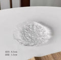 Axyaa Glass Small Plate for Snacks, Desserts, Tea - Chinese Style, High-End Quality