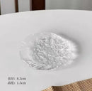 Axyaa Glass Small Plate for Snacks, Desserts, Tea - Chinese Style, High-End Quality