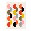 Axyaa Abstract Geometry Color Block Canvas Wall Art Print Living Room Decor