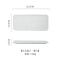 Axyaa Rectangular Ceramic Sushi & BBQ Plate - Restaurant Quality & Creative