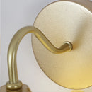 Axyaa Modern White Glass LED Wall Sconce with Pull Chain Switch