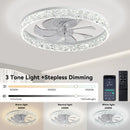 Axyaa Smart LED Ceiling Fan with Light, Remote Control, Dimmable - Home Lighting