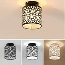 Axyaa Nordic Flower Print Ceiling Light: Modern Loft Lamp Shade for Home Decor