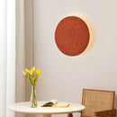 Axyaa Brick Red Travertine Sconce LED Wall Lamp 10W Retro Decor Light