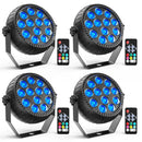 Axyaa Mini RGB LED Par Lights Stage Lighting for DJ Disco Party Club Wedding