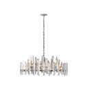 Axyaa Crystal Brass Chandelier with E14 LED Dimming for Living Room