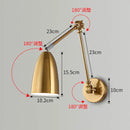 Axyaa Iron Folding Lamp: Modern Minimalist Telescopic Wall Light, American Retro Loft Design