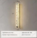 Axyaa Crystal LED Wall Lamp for Bedroom Living Room Decor Lighting